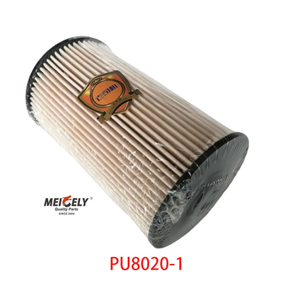 مخزون PU8020/1 شاحنة قطع الغيار عنصر فلتر الوقود لـ SINOTRUK