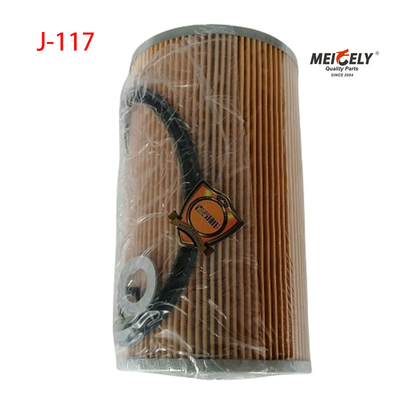 أجزاء محرك شاحنات الأسهم J-117 عنصر فلتر الزيت للشاحنات HINO