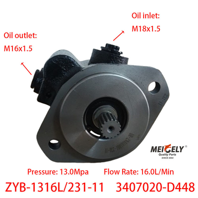 أجزاء المحرك ZYB-1316L/231-11 مضخة القيادة الجهازية Weichai Deutz