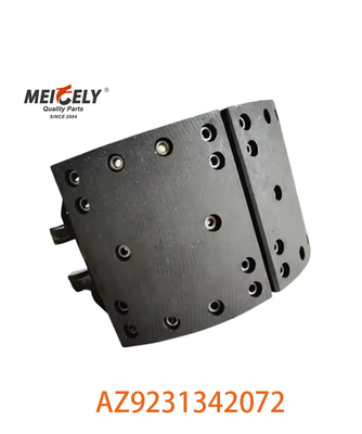 أداء عالية AZ9231342072 جمع حذاء الفرامل شبه المعدنية لـ SINOTRUK HOWO