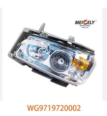 تجميع مصباح الرأس الأمامي الأيمن WG9719720002 لشركة سينوتروك HOWO WG9719720001